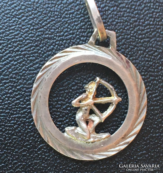 Silver-old sagittarius-horoscope pendant-with fineness mark 835-