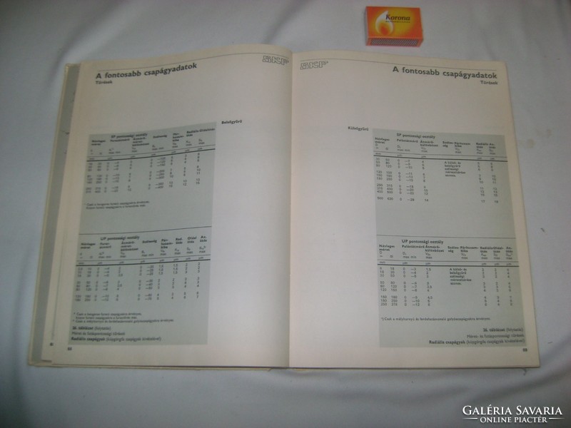 SKF katalógus - csapágyak - retro könyv