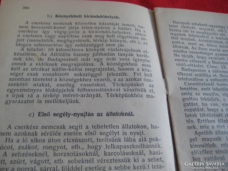 The handyman book of the Hungarian scout, 30 pages and a similar book