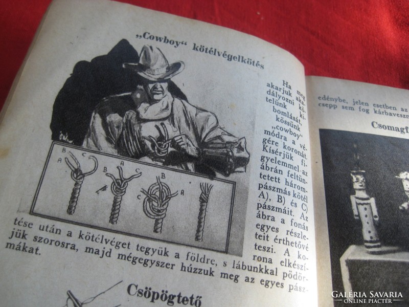 A magyar cserkész Ezermester könyve , 30 oldal és egy  hasonló könyv
