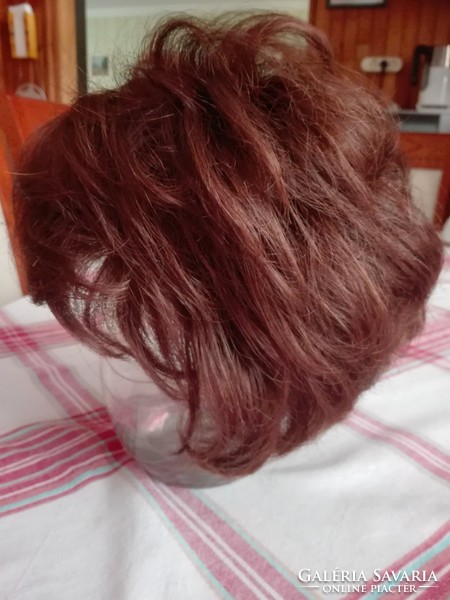 Női, gesztenye barna  Pixie frizurás  paróka