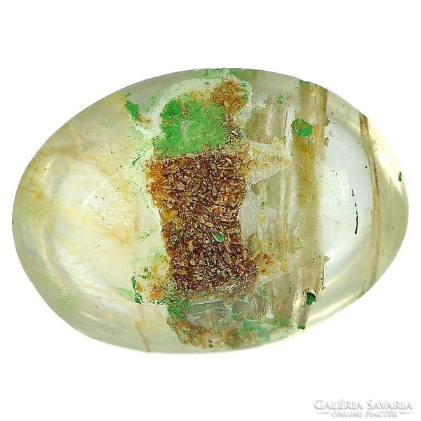 Real, 100% product. Special multi-color moss quartz gemstone 10.44ct - st. (Near translucent)