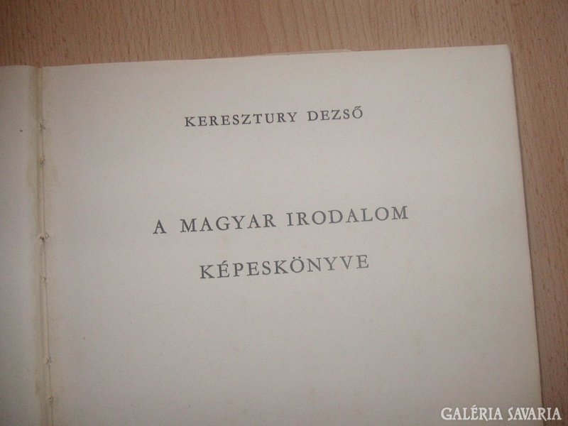 Keresztúri Dezső  : A Magyar Irodalom Képeskönyve , 1956