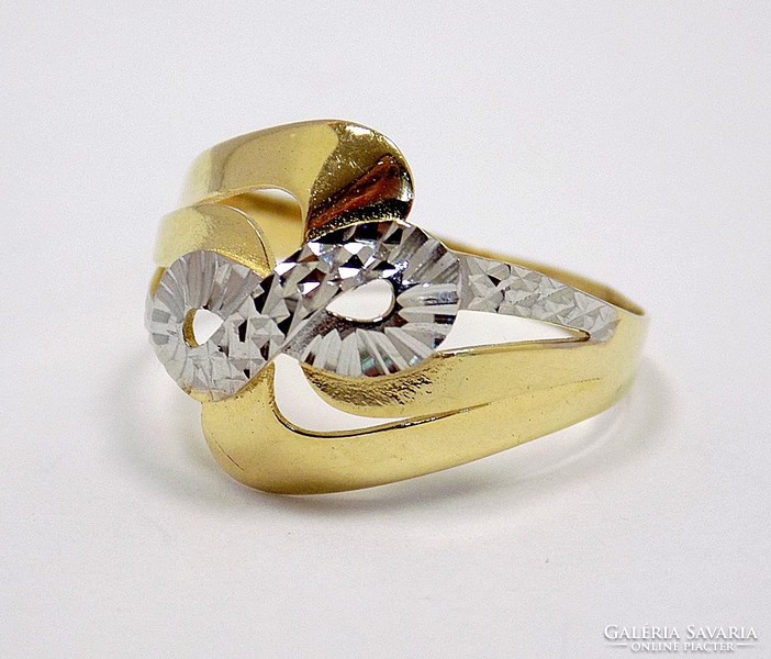 Vésett kő néküli arany gyűrű (ZAL-Au91998)