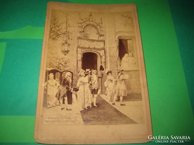 French antique photo, postcard 1896, 11 x 16.5 cm