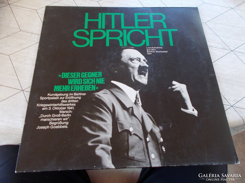 WW2,Hitler sprecht,lemez,1941