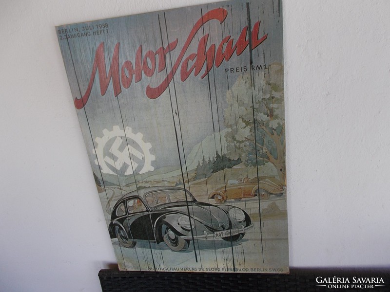 WW2,Náci auto reklam fakép,repro,  70 x50 cm