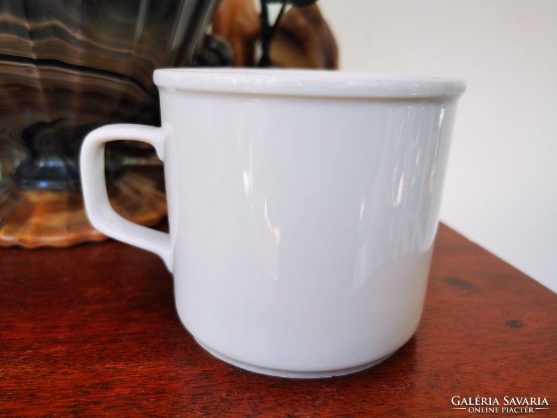 White Zsolnay mug