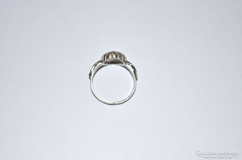 Sok apró köves ródiumozott ezüst gyűrű