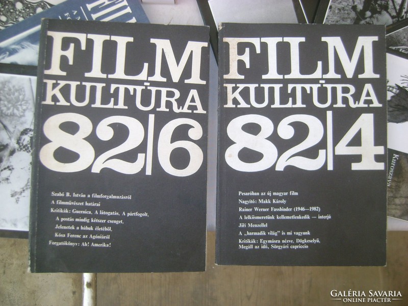 Filmkultúra folyóirat tizenhárom darab - 1980-1990-es évekből
