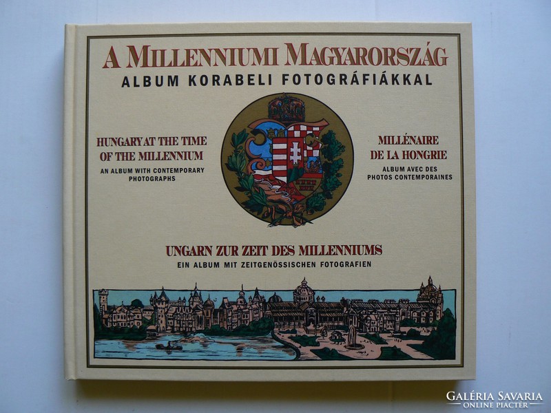 A MILLENNIUMI MAGYARORSZÁG 1998  ALBUM KORABELI FOTOGRÁFIÁKKAL KÖNYV KIVÁLÓ ÁLLAPOTBAN