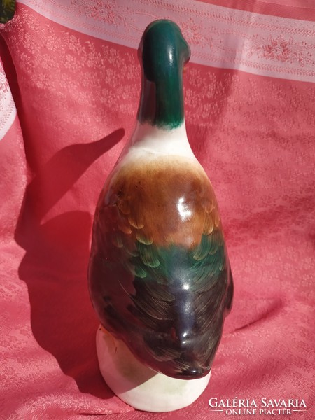 Large porcelain duck, nipp