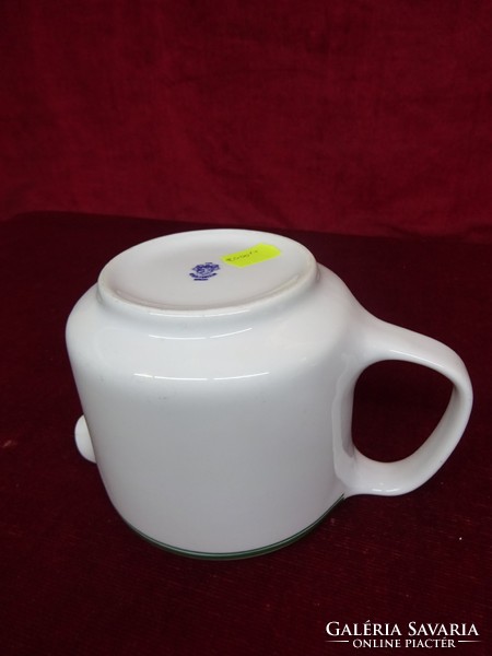 Alföldi porcelain teapot with green stripe, without lid. He has!