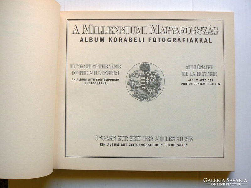 The Millennium Hungary 1998 album with contemporary photographs is a book in excellent condition