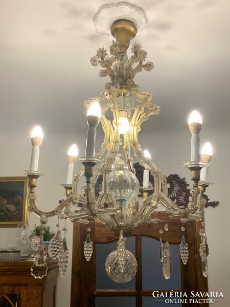 Original Maria Theresa lead crystal chandelier for sale