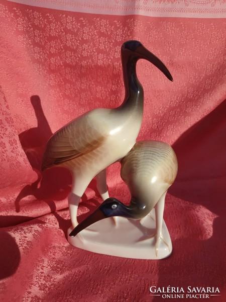 Hollóházi porcelán madár pár