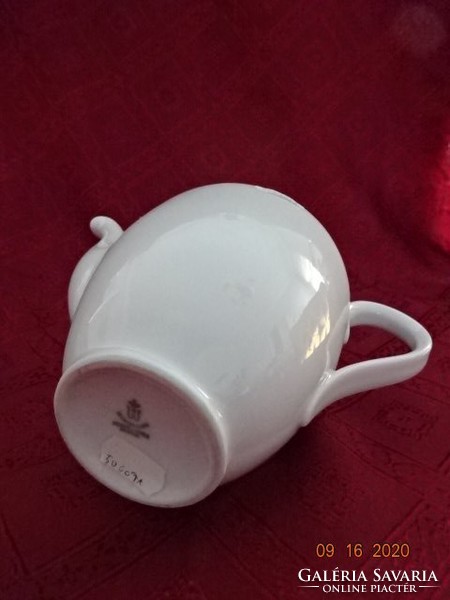 Bareuther bavaria German porcelain teapot, gold rim, height 20 cm. He has!