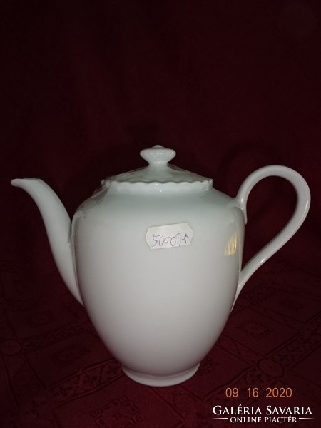 Bareuther bavaria German porcelain teapot, gold rim, height 20 cm. He has!