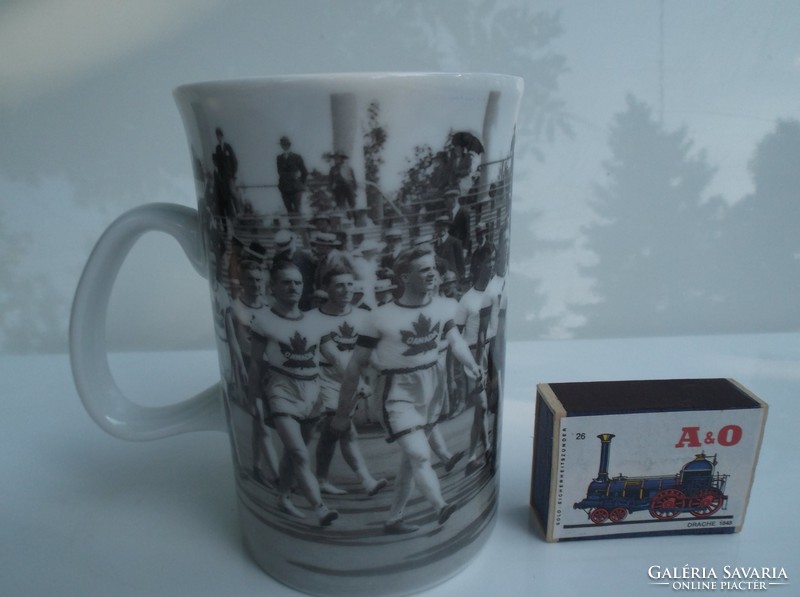BÖGRE - Porcelán - 1920-as olimpia képeivel díszített - 2.5 dl