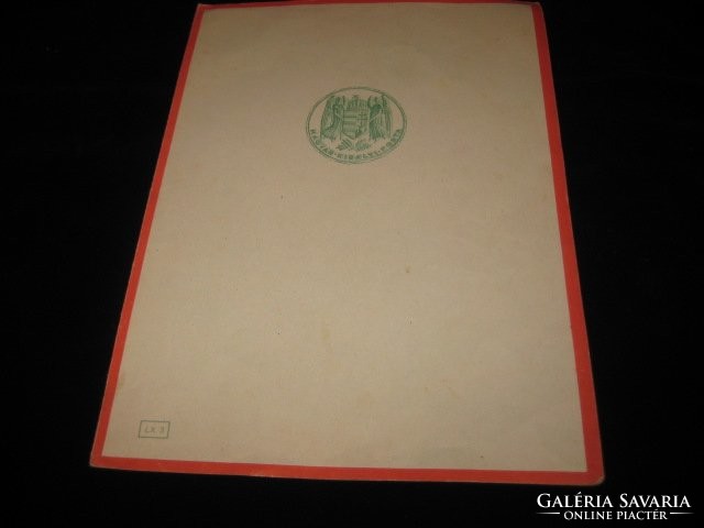 Hungarian royal post ornament telegram, lx3