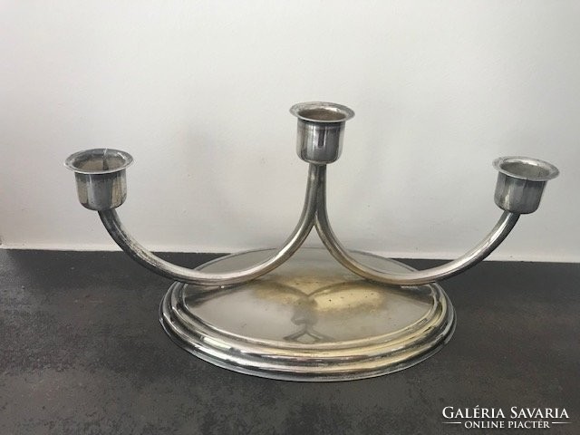 Silver-plated candle holders for 4  and 3 candles