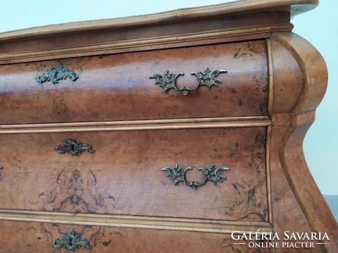 Antik neobarokk neo barokk bútor tálaló komód 3 fiókos szekrény