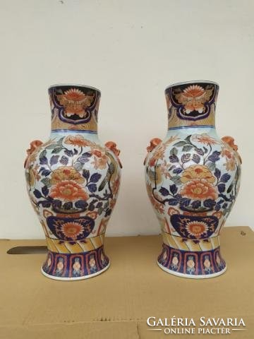 Antik nagyméretű francia porcelán váza pár Bayeux Paris XIX. század