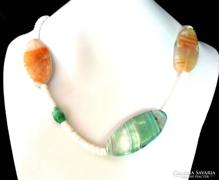 Agate (painted) necklace