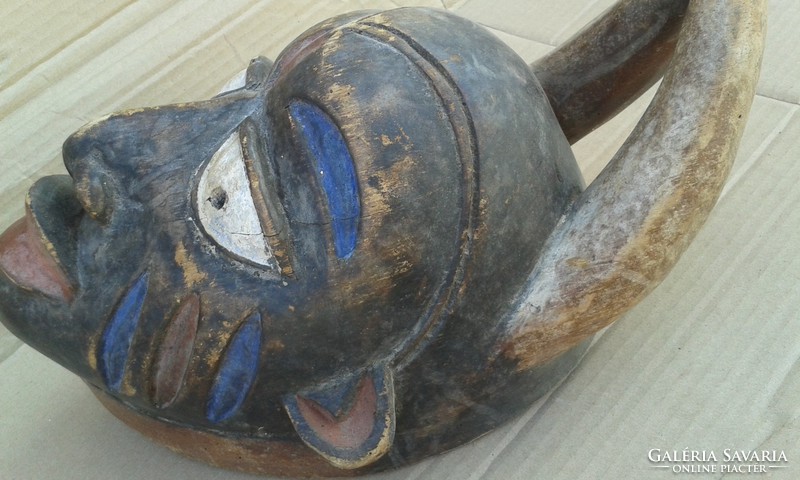 Antik afrikai maszk Yoruba népcsoport Nigéria africká maska 3396