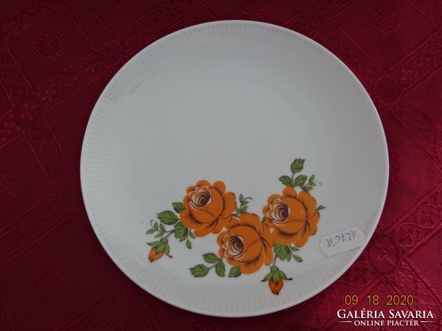SELTMANN WELDEN Bavaria német porcelán, sárga rózsás süteményes tányér. Vanneki!
