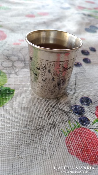 Antique silver jewish kiddish cup