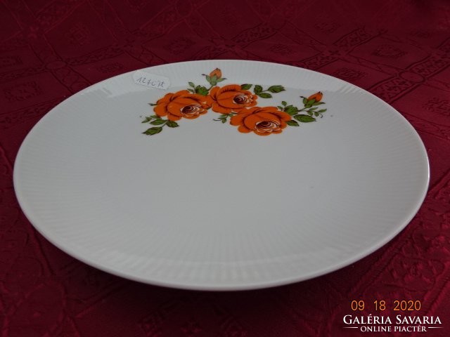 SELTMANN WELDEN Bavaria német porcelán, sárga rózsás süteményes tányér. Vanneki!