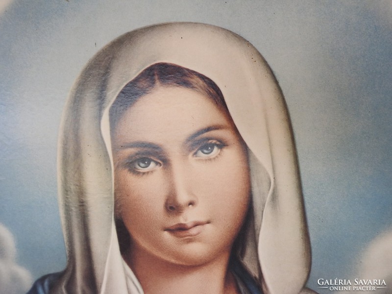 Nagyméretű Szűz Mária nyomat modern keretben
