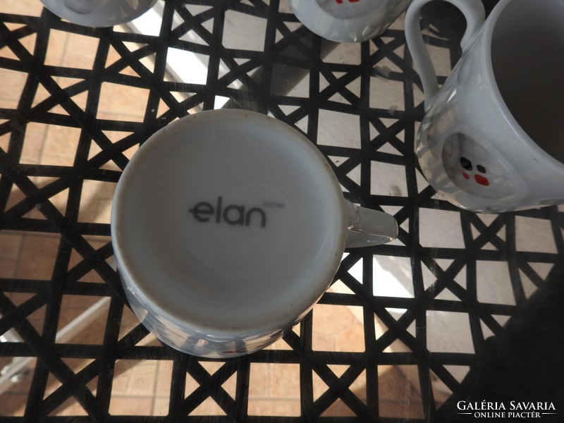 Elan - modern mug set - cocoa / milk mugs