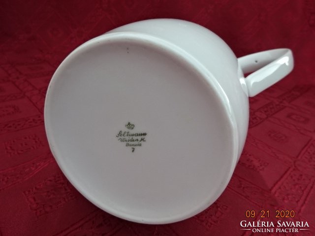 Seltmann Weiden Bavarian German porcelain teapot, snow white, height 23 cm. He has!