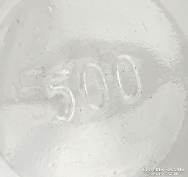 1B276 Régi dugós gyógyszertári 500 ml patika üveg pár
