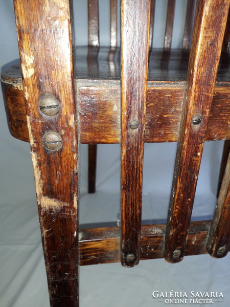 Wien Antik Art Nouveau Art Deco Marcel Kammerer tervezte THONET bükkfa szék karosszék 1905-ből