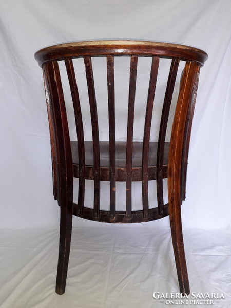 Wien Antik Art Nouveau Art Deco Marcel Kammerer tervezte THONET bükkfa szék karosszék 1905-ből