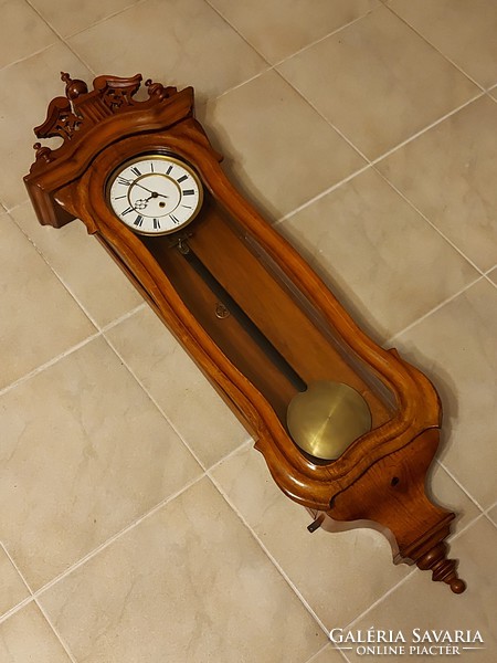 Antique fabulous Biedermeier wall clock! 1860!