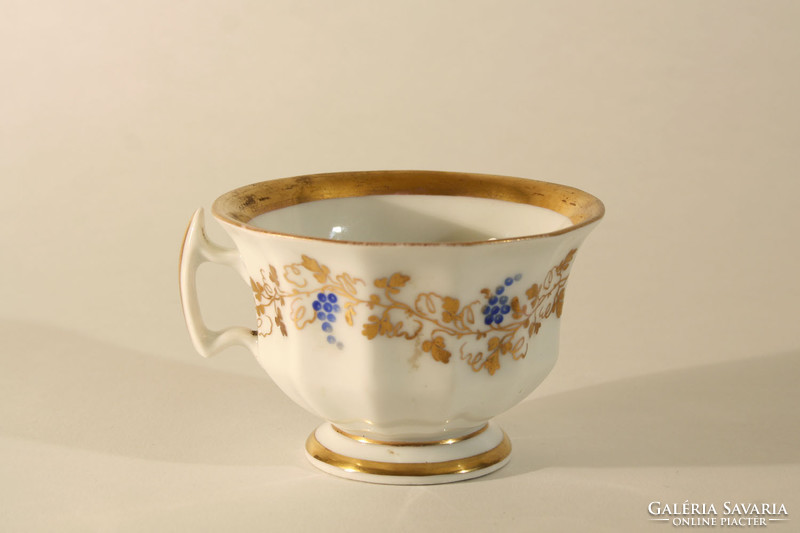 Prágai Csésze 1840. Aranyozott 6x9cm Antik Prag Prague Cseh Teáscsésze Kávéscsésze Cup