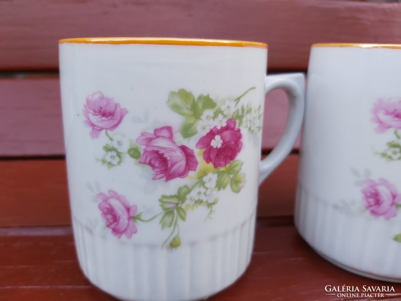 Beautiful Zsolnay rosy, small floral mug, nostalgia piece. Beautiful rugged beauty