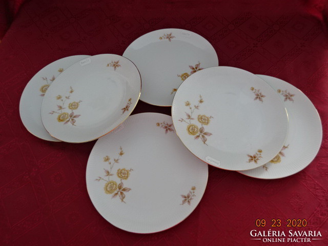 Seltmann Weiden Bavarian German porcelain set of 6 cake plates. He has!