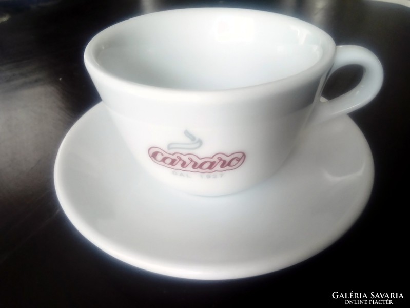 Thick porcelain cappuccino cup with carraro