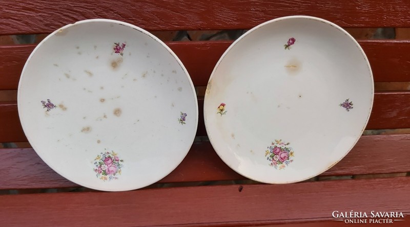 Granite floral flat plates, plate of nostalgia grandmother's treasure