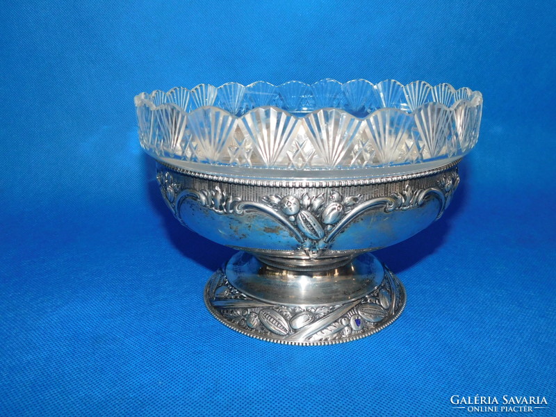 Silver serving glass with insert 458 g