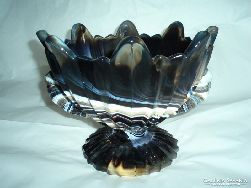 Vintage glass serving bowl