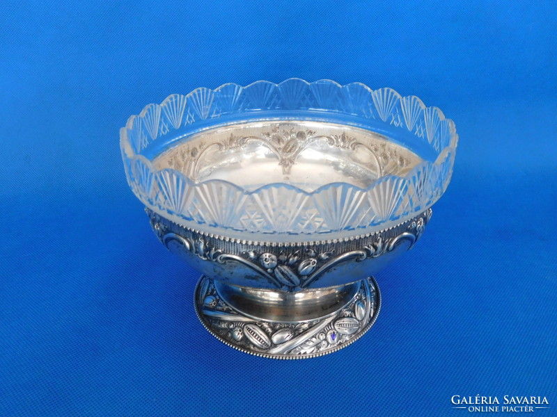 Silver serving glass with insert 458 g