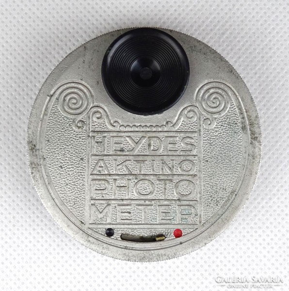 1B681 Antik Heyde's Aktino Photometer optikai megvilágításmérő fénymérő bőr tokjában