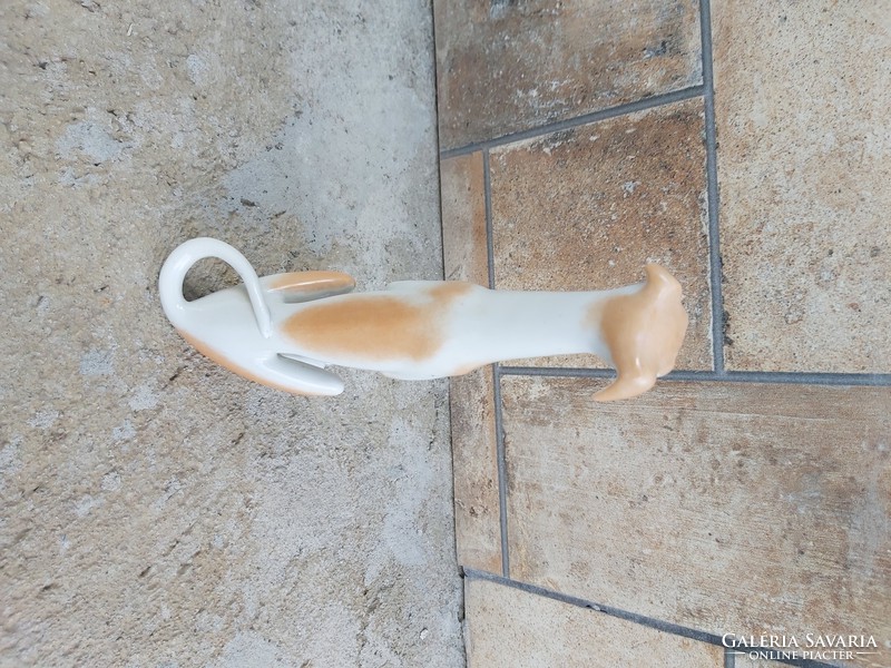 Drasche porcelán kutya , nipp, figura