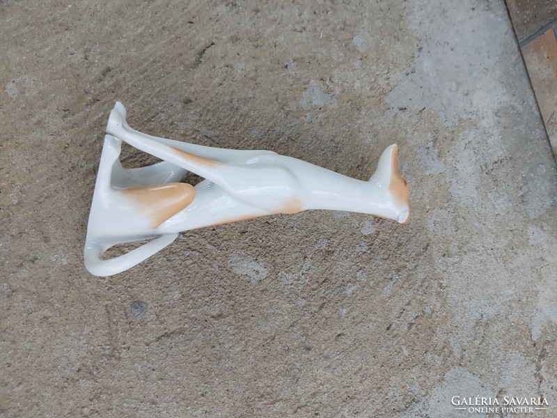 Drasche porcelán kutya , nipp, figura